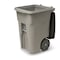 Toter Toter 48 Gal. Trash Can Graystone with Quiet Wheels and Lid ANA48 - alternate 8